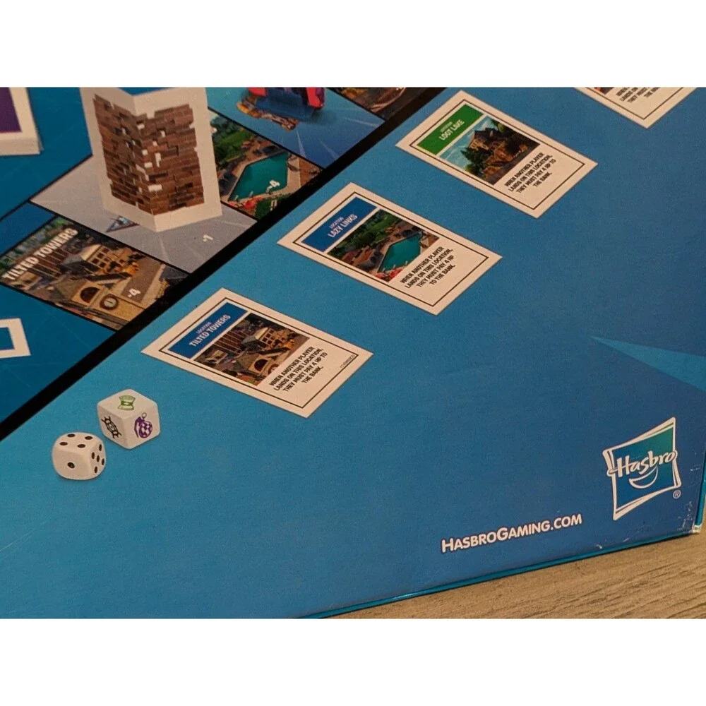 Monopoly Fortnite Edition Board Game Hasbro 2018 E6603 Blue Box 2-7